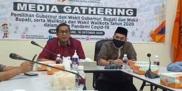 Komisioner Bawaslu Kepri pada saat Media Gathering pada Sabtu (17/10/2020) lalu.