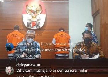 Siaran Langsung Konfrensi pers KPK terkait penahanan Bupati Bintan, Apri Sujadi dan Kepala BP Kawasan Bintan, M. Saleh Umar, f : tangkapan layar/Alam/detak.media.