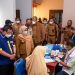 Walikota Tanjungpinang bersama pengurus Kwarda Pramuka Kepri saat meninjau pelaksanaan Baksos Donor Darah, f : ist