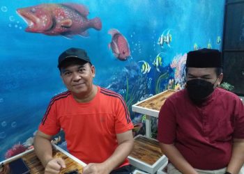 Penggagas KMV ASPEC Tanjungpinang, Joko Yuhono, didampingi ketua Asoec Tanjungpinang, Isnaini Bayu Wibowo, f :ist