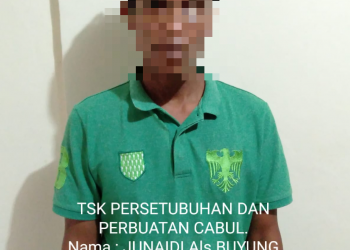 Pelaku JN yang diamankan Satreskrim Polres Tanjungpinang, f : ist