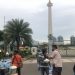 Bripka Zulhamsyah Putra saat melakukan Razia Perut Lapar di Depan Monumen Nasional (Monas) Jakarta, f : ist