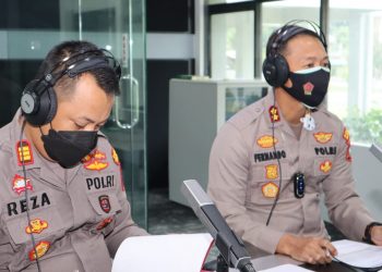 Kapolres Tanjungpinang, AKBP Fernando (kanan) didampingi Kabag Ops, AKP Reza, f : Mael/detak.media