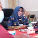 Walikota Tanjungpinang, Rahma saat memimpin Rapat dengan Satgas Pangan, f : ist