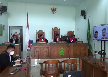 Suasana sidang vonis di PN Tanjungpinang, f ; Mael/detak.media