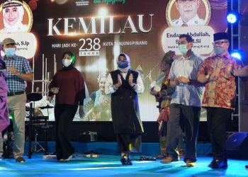 Semarak kemilau hari jadi Kota Tanjungpinang saat penutupan, f : ist