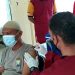 Personil Polres Tanjungpinang saat menjalani vaksin Booster, f ; Mael/detak.media
