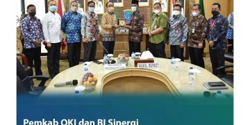 Bupati OKI foto bersama dengan Kepala Perwakilan Bank Indonesia Sumsel, f : Diskominfo OKI