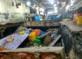 Situasi pasar ikan Tanjungpinang yang roboh, f : Mael/detak.media