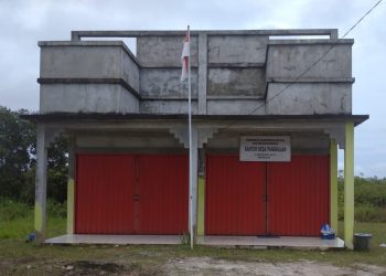 Gedung Ruko milik Bumdes yang dijadikan kantor Desa Pangkalan saat ini. (Foto : Ist)