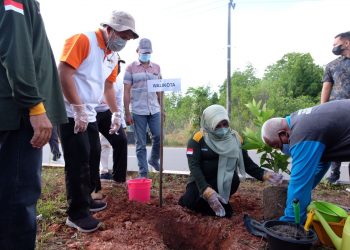 Walikota Tanjungpinang, Rahma saat menanam pohon, f : iat