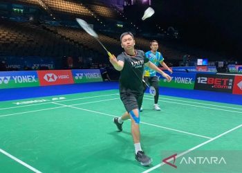 Pebulu tangkis ganda putra nasional, Hendra Setiawan siap bertanding dengan maksimal di babak pertama All England 2022 di Birmingham, Inggris, Rabu (16/3/2022). ANTARA/HO-PP PBSI/am.