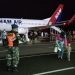 Pesawat Nam Air tiba di bandara Raden Sadjad Natuna pukul 18:00 Wib (f : Ist)