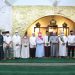 Walikota Tanjungpinang dan Wagub Kepri saat foto bersama dengan warga sesuai shalat Taraweh, foto : ist