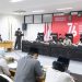 Rapat paripurna mendengarkan pandangan fraksi fraksi terhadap LKPJ Bupati Blitar tahun anggaran 2021, foto : Dani Elang Sakti/detak.media