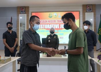 Salah satu kasus yang diselesaikan dengan Restorative Justice, foto : ist