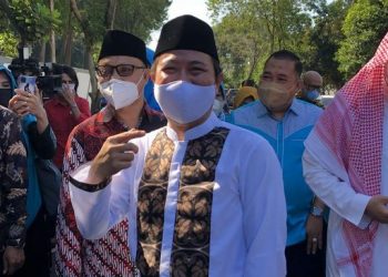 Dirjen Penyelenggaraan Haji dan Umrah Kemenag, Hilman Latief di Jakarta beberapa waktu lalu. (CNN Indonesia/Ramadhan Rizki Saputra)