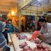 Lapak pedagang daging di Pasar Baru Tanjungpinang, foto : Mael/detak.media