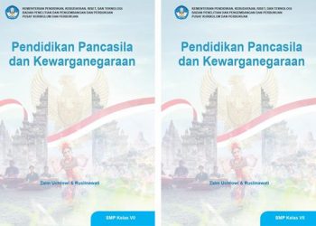 Tampilan cover buku Pendidikan Pancasila dan Kewarganegaraan SMP kelas VII. Dok.Kemendikbud