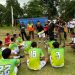 Pelatih didampingi Sekretaris PSSI dan Ketua PKK Kota Tanjungpinang saat memberikan arahan seusai babak pertama, di Lapangan sepak bola Km 20 Kijang, foto : detak.media