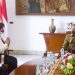 Presiden Jokowi menerima kunjungan delegasi IMF, Minggu (17/07/2022), di Istana Kepresidenan Bogor., Jabar. (Foto : BPMI Setpres/Muchlis Jr)