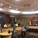 Deputi I KSP Febry Calvin Tetelepta memimpin rapat koordinasi program pembangunan, pengoperasian, dan pemeliharaan Jaringan Tegangan Menengah di Maluku bersama di Gedung Bina Graha, Jakarta, Kamis (21/7/2022). (ANTARA/HO-KSP)