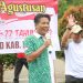 Sambutan Ketua DPRD Suwito dalam acara perlombaan yang di adakan di lingkungan Sekretariat DPRD Kabupaten Blitar, foto : Dani ES/detak.media.