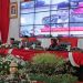 Ketua DPRD Kota Blitar saat membuka kegiatan mendengarkan pidato Presiden, foto : Dani ES/detak.media