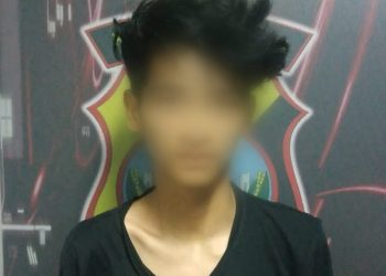 Pelaku MA usai Diamankan Satreskrim Tanjungpinang, foto : ist