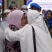 Walikota Tanjungpinang, Rahma saat menyambut Jamaah Haji, foto : ist