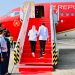 Presiden Jokowi dan Ibu Iriana bertolak ke Jawa Tengah, Sabtu (06/08/2022). (Foto : BPMI Setpres/Laily Rachev)