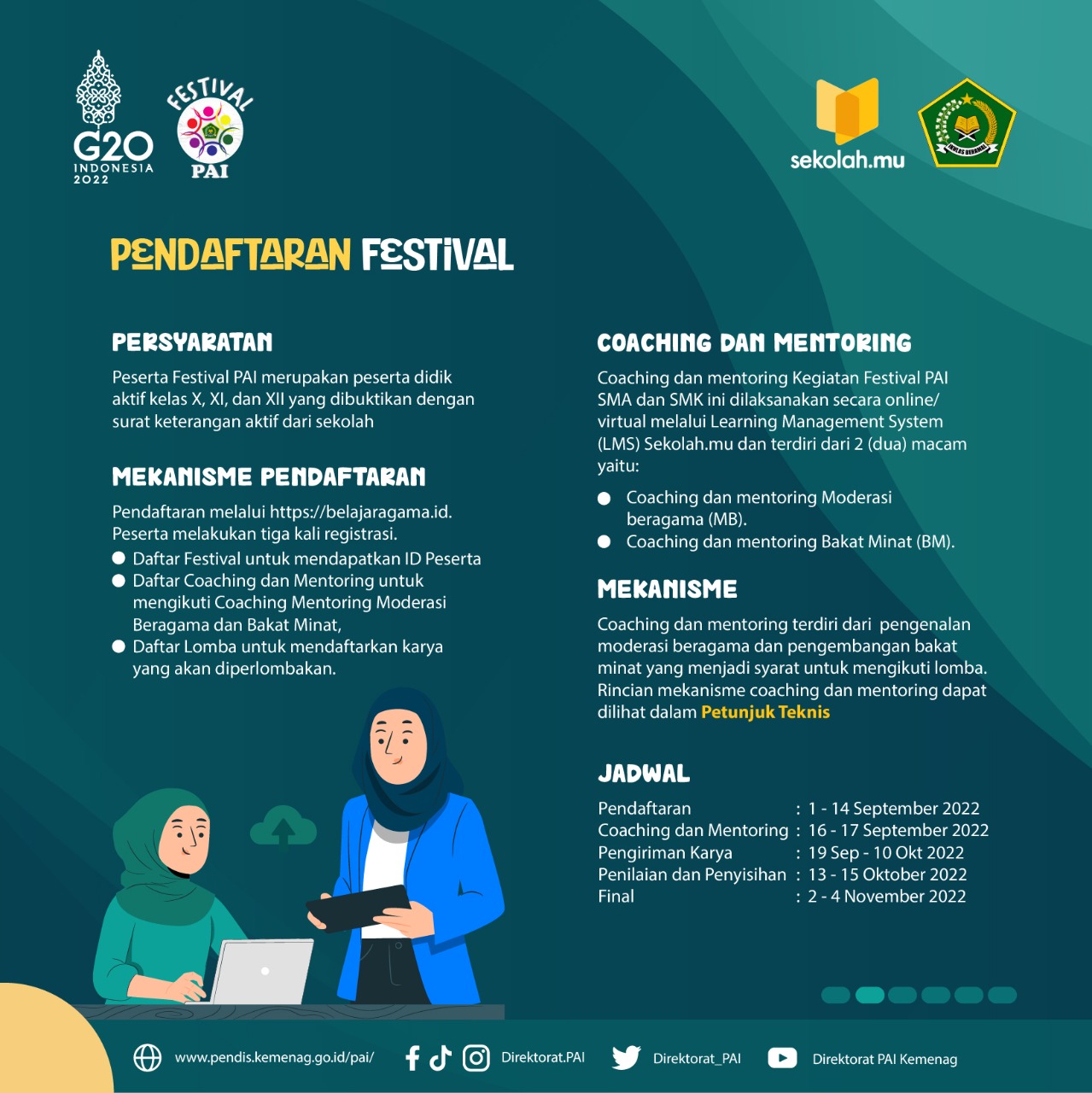 Kemenag Gelar Festival PAI, Pendaftaran Dibuka Hingga 14 September 2022 ...