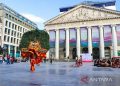 Penampilan Reog Ponorogo di Place de La Monnaie, Brussels, Belgia pada Senin (12/9/2022). ANTARA/HO-KBRI Brussels/pri.