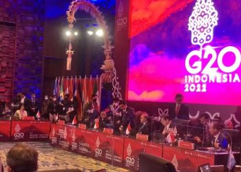 Suasana peresmian Pertemuan Tingkat Menteri G20 bidang Perdagangan, Investasi, dan Industri atau Trade, Invesment and Industry Ministerial Meeting (TIIMM) di Nusa Dua, Bali, Kamis. (ANTARA/ Sella Panduarsa Gareta)