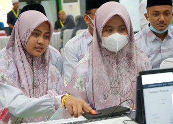 Peserta MTQ sedang melakukan registrasi ulang, foto : ist