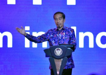 Presiden Joko Widodo saat membuka secara resmi Investor Daily Summit 2022, di Jakarta Convention Center (JCC), Selasa (11/10/2022). (Foto: Humas Setkab/Jay).
