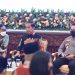Menko Polhukam Mahfud MD bersama Kapolri Jend Listyo Sigit Prabowo mendampingi Presiden Jokowi saat memberikan arahan kepada jajaran Polri, di Istana Negara, Jakarta, Jumat (14/10/2022). (Foto: Humas Setkab/Jay)