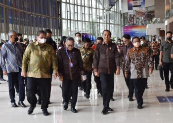 Presiden Jokowi membuka acara TEI ke-37 di ICE, BSD City, Tangerang, Banten, Rabu (19/10/2022). (Foto: Humas Setkab/Jay)
