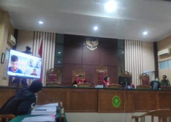 Suasana Sidang Tuntutan Terdakwa Robat, Hasbi dan Angga, foto : ist