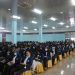 Ratusan Mahasiswa STIE Pembangunan Tanjungpinang saat pelepasan KKN 2022, di Masjid Raya Nur Ilahi Dompak, foto: ist