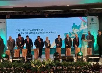 Bawaslu menjadi tuan rumah menggelar Sidang Pleno Kelima (Fifth Plenary Assembly) Global Network on Electoral Justice (GNEJ) yang diselenggarakan di Bali, 9-11 Oktober 2022. (ANTARA/Boyke Ledy Watra)