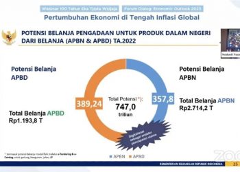 Wakil Menteri Keuangan Suahasil Nazara dalam Webinar 100 Tahun Eka Tjipta Widjaja di Jakarta, Senin (17/10/2022). (ANTARA/AstridFaidlatulHabibah)