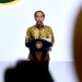 Presiden Jokowi menghadiri acara Puncak Peringatan HUT ke-58 Partai Golkar, di JIExpo, Kemayoran, Jakarta, Jumat (21/10/2022). (Foto: BPMI Setpres/Rusman)