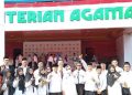 Penerima Anugerah Guru PAI Berprestasi dan Berdedikasi ikut Upacara HGN di Kemenag, foto: ist