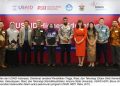 Perwakilan dari USAID Indonesia, Kemendikbudristek RI, Arizona State University, Universitas Bina Nusantara (Binus), Universitas Hasanuddin dalam acara peluncuran program USAID HEPI di Jakarta pada Rabu (2/11/2022). (ANTARA/HO-Kedubes AS di Jakarta)
