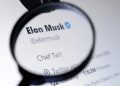 Akun Twitter Elon Musk yang telah terverifikasi dengan centang biru. (REUTERS/Dado Ruvic/Illustration/File Photo)