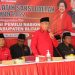 Ketua DPC PDI Perjuangan Kabupaten Blitar, berikan semangat di pelatihan pelatih saksi Pemilu 2024, foto|: Dani ES/detak.media