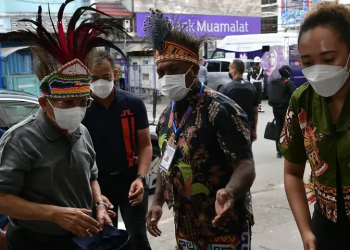 Wapres Wury Ma’ruf Amin dalam kunjungan ke tanah Papua (Foto: BPMI Setwapres)