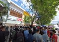 Kondisi Aksi Unjuk Rasa Ratusan Pencari Suaka di Kantor Rudenim Tanjungpinang, foto : Mael/detak.media