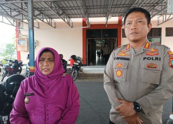 Kapolresta Tanjungpinang, Kombes Pol Ompusunggu (kanan) dan Walikota, Rahma (kiri), foto : Mael/detak.media